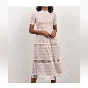 NWT Baltic Born tiered Windsor lace midi dress size XL